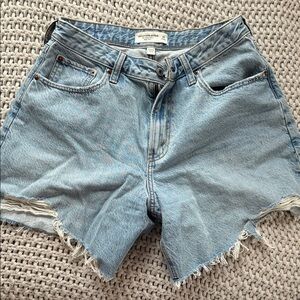 Abercrombie & Fitch Light Blue Jean Shorts